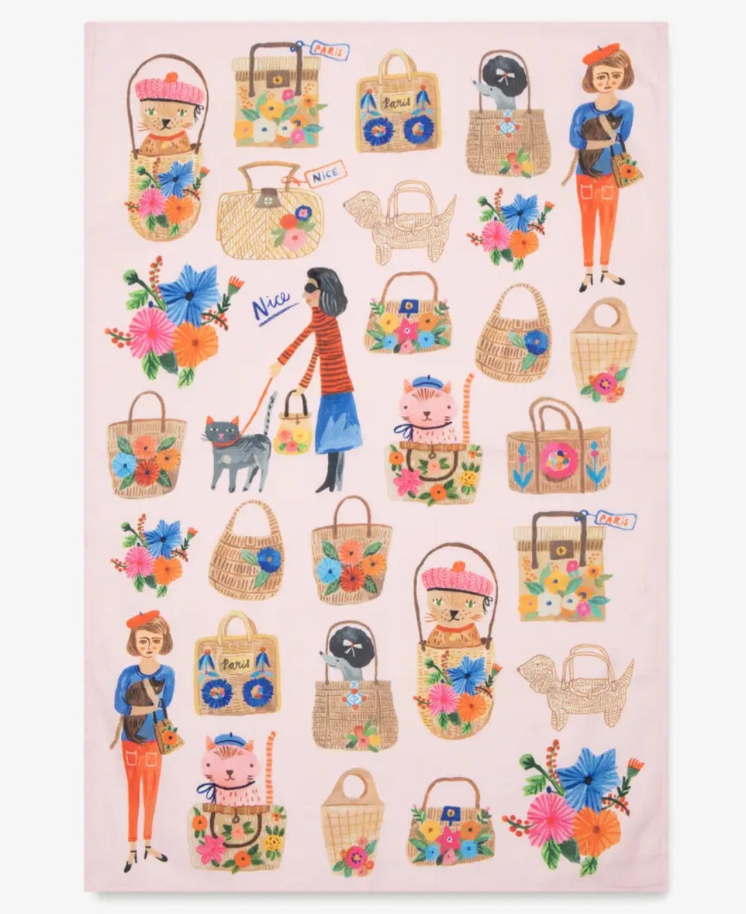 Cotton Tea Towel | Ooh La La Cat’s Meow