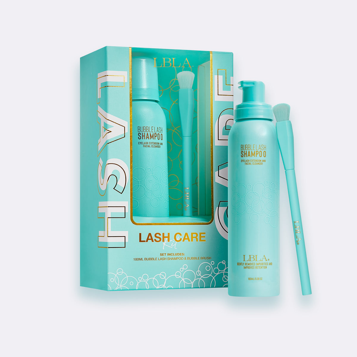 LASHBOX Lash Extensions Safe Shampoo, Kit