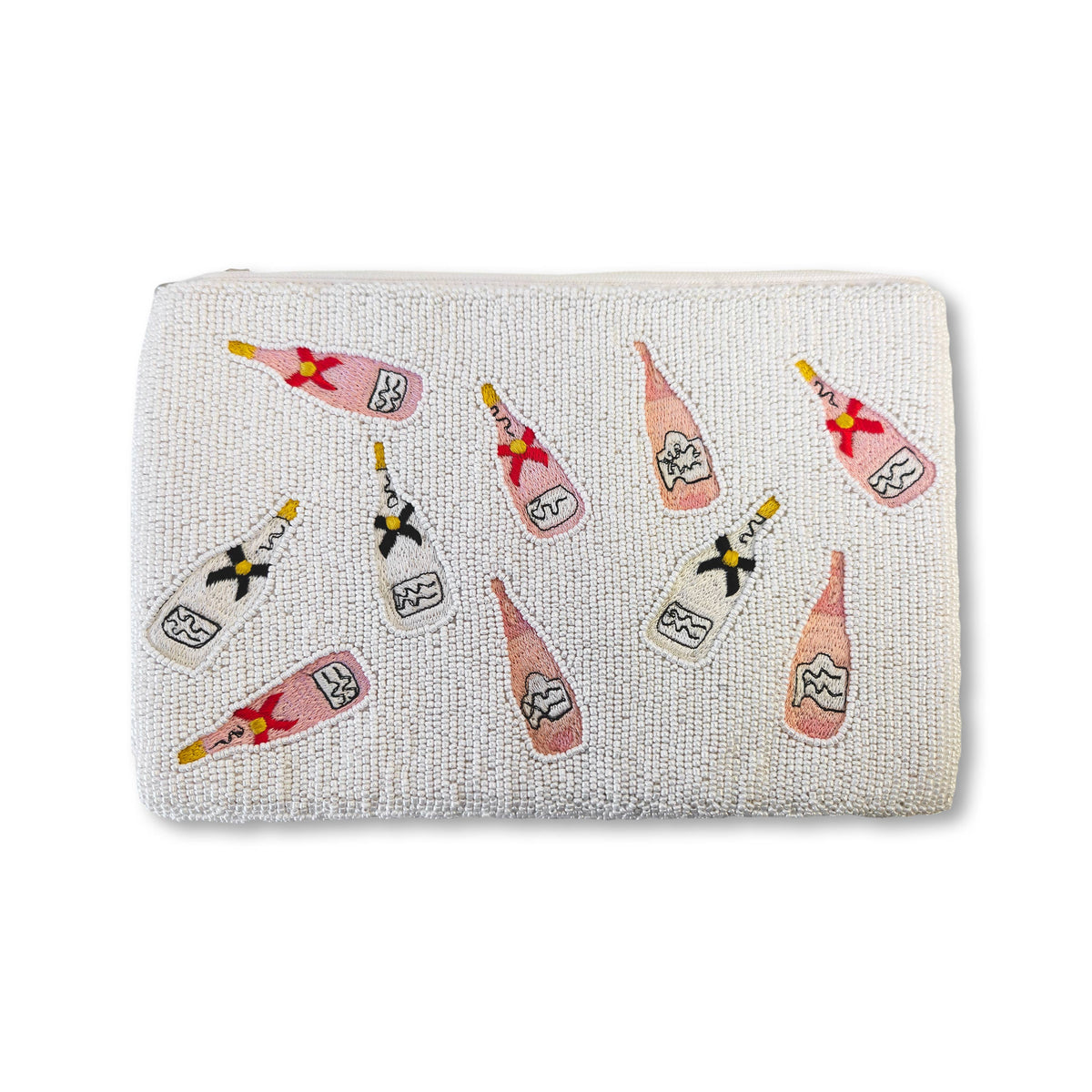 Beaded Bag - Champagne Bottles