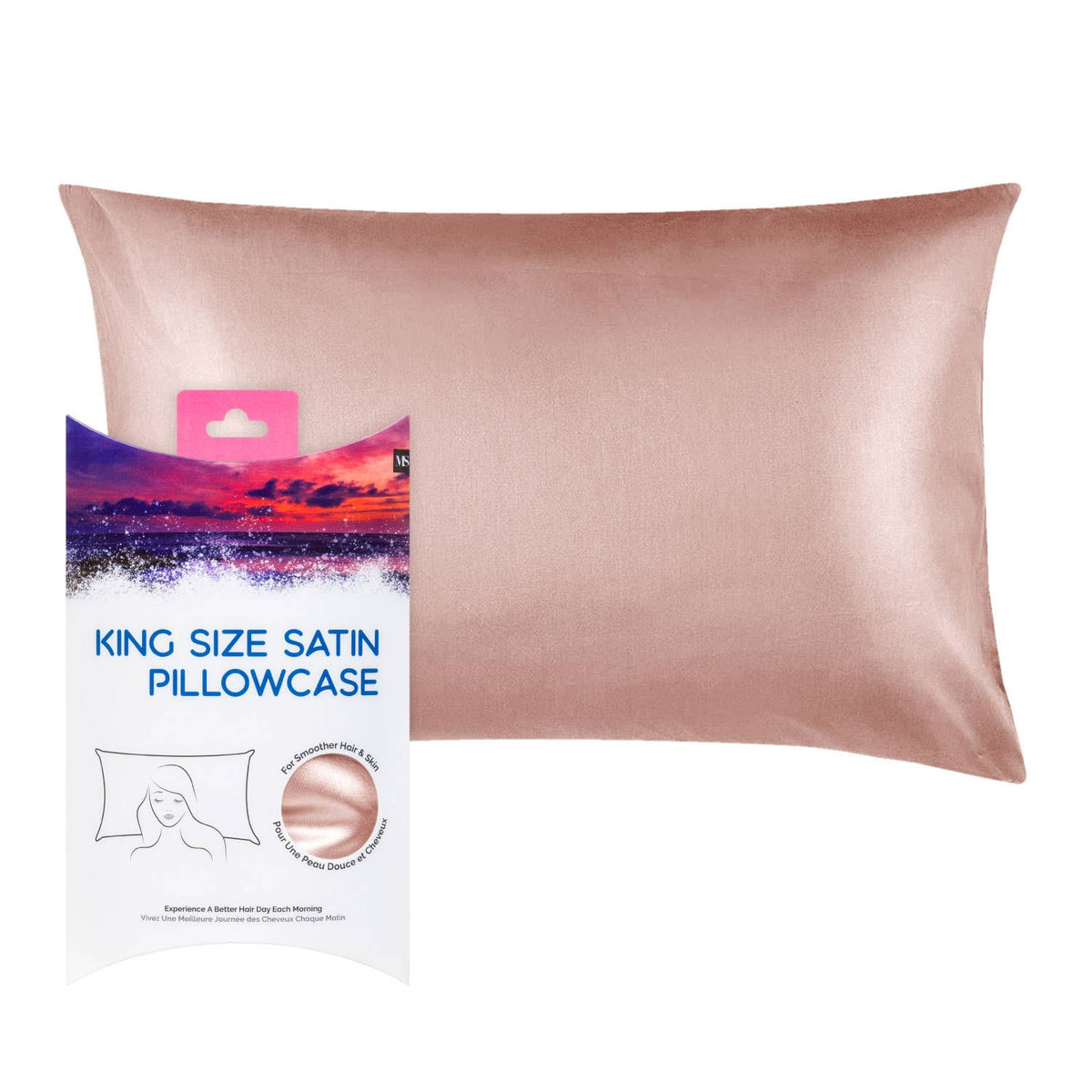 Mercer Studios King Size Satin Pillowcase - 36in X 20in