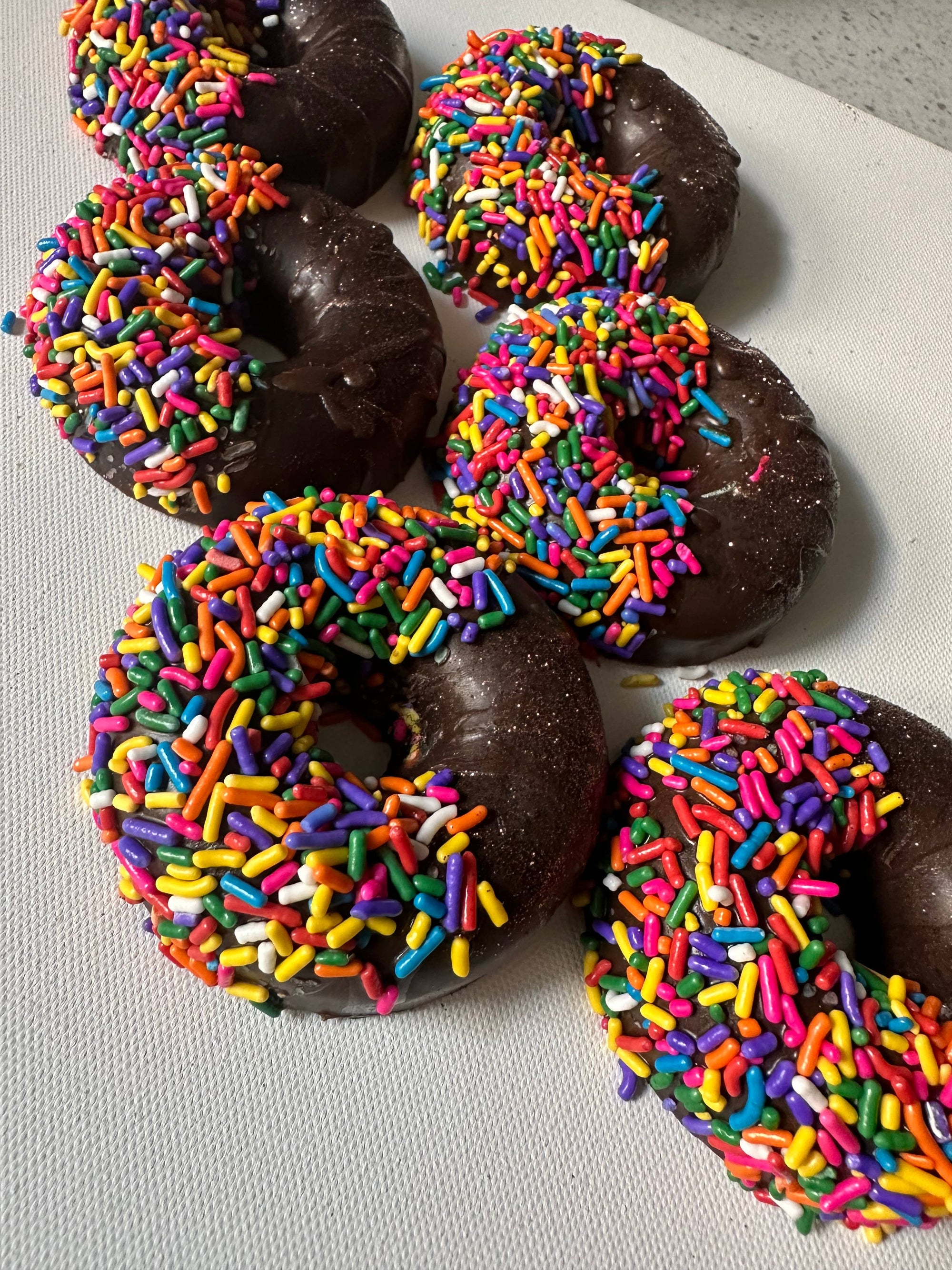 Chocolate Sprinkled Soap Donut, Vegan, Made With Coconut Oil