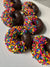 Vanilla or Chocolate Sprinkled Soap Donut, Vegan, White, Coconut Oil