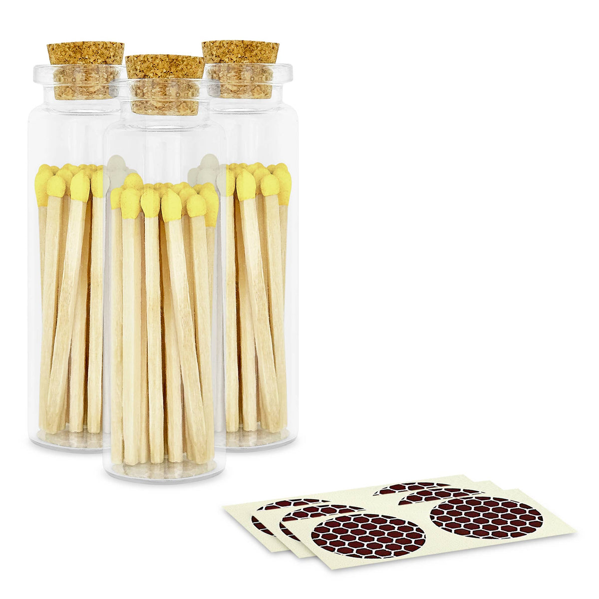 2&quot; Matches + Small Bottle - Color of Your Choice + Strikers