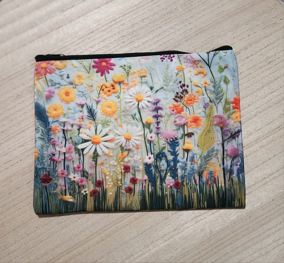 Garden Cosmetic Zipper Pouch