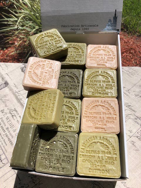 Square Soaps of Marseille made with Organic Oil