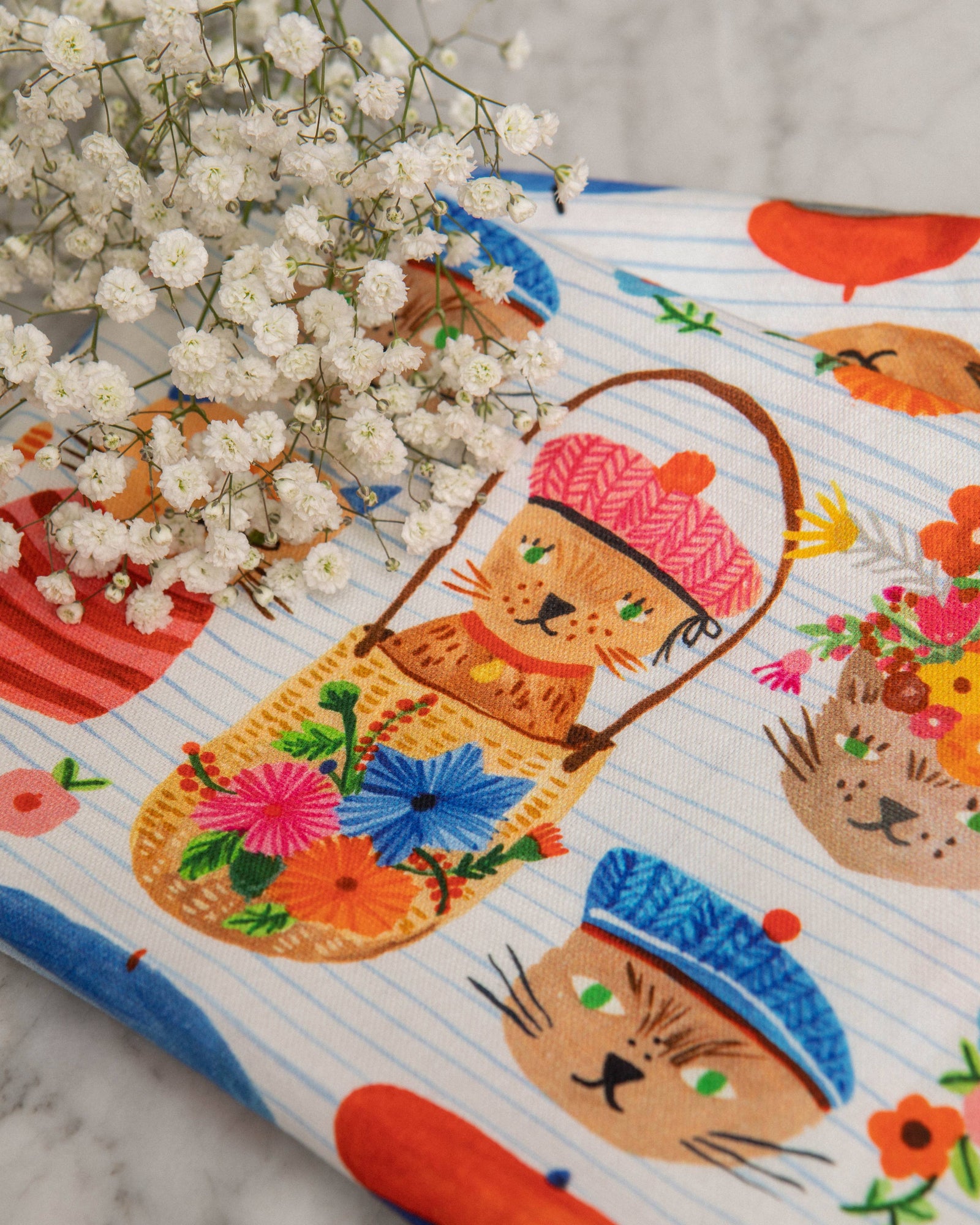 Cotton Tea Towel | Ooh La La Cat’s Meow