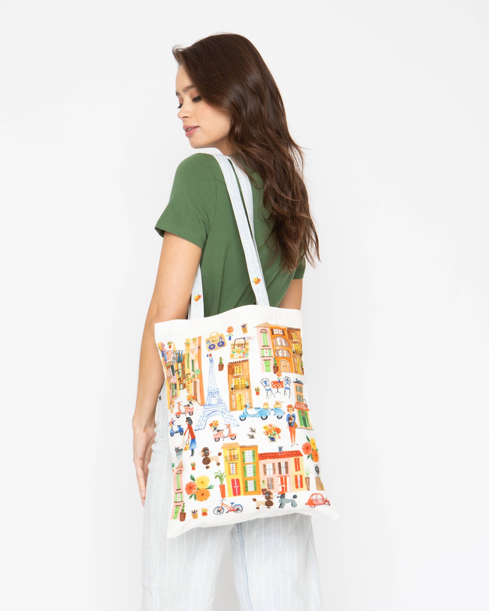 Paris City View Tote Bag