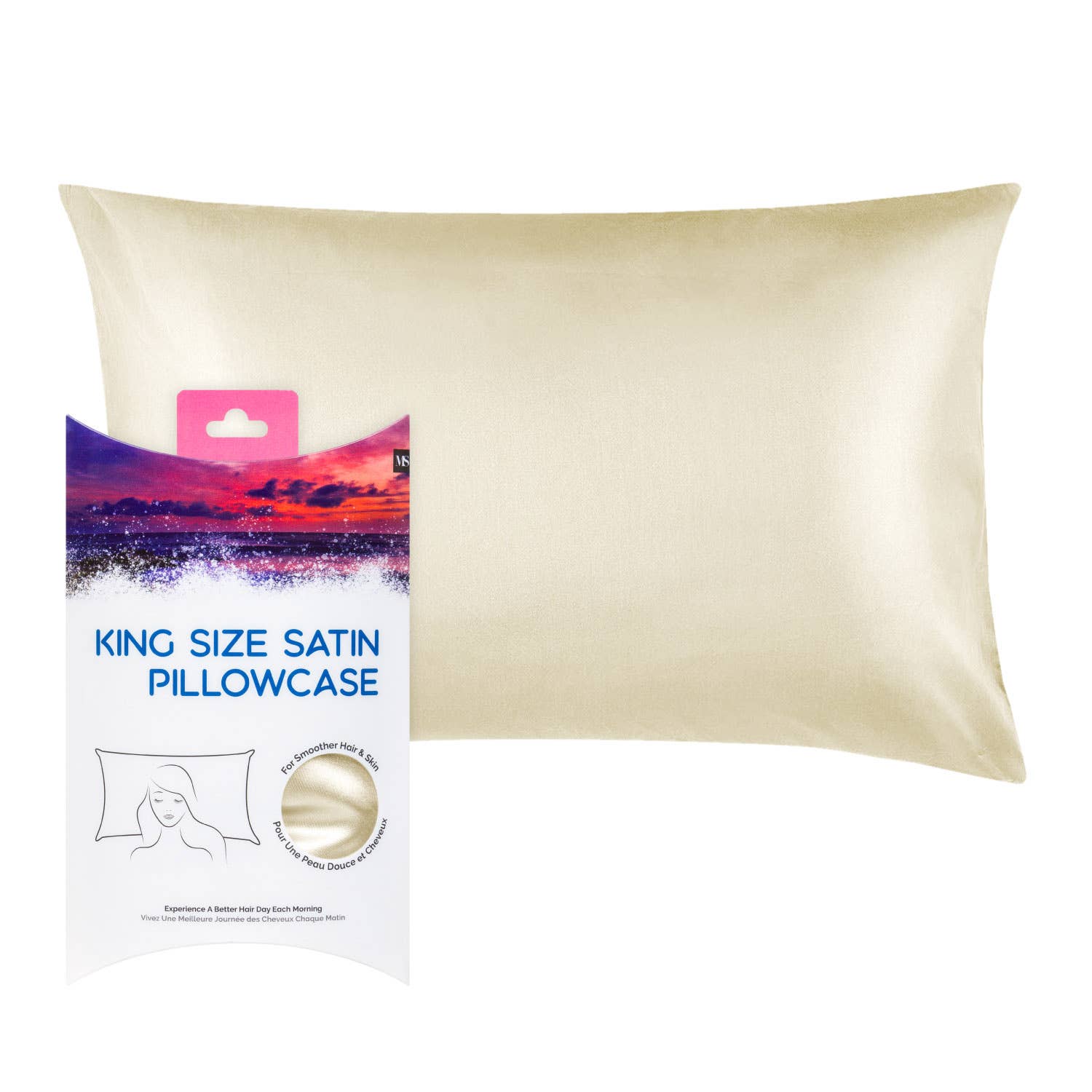 Mercer Studios King Size Satin Pillowcase - 36in X 20in