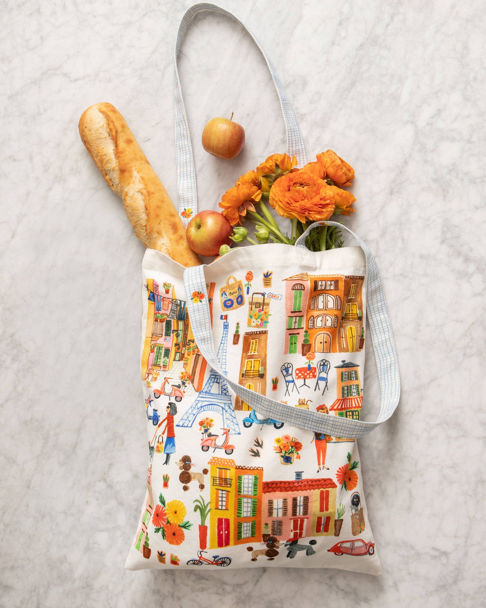 Paris City View Tote Bag