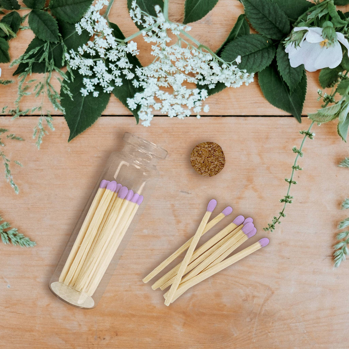 2&quot; Matches + Small Bottle - Color of Your Choice + Strikers