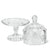 Petite Covered Pedestal Plate w/Hearts