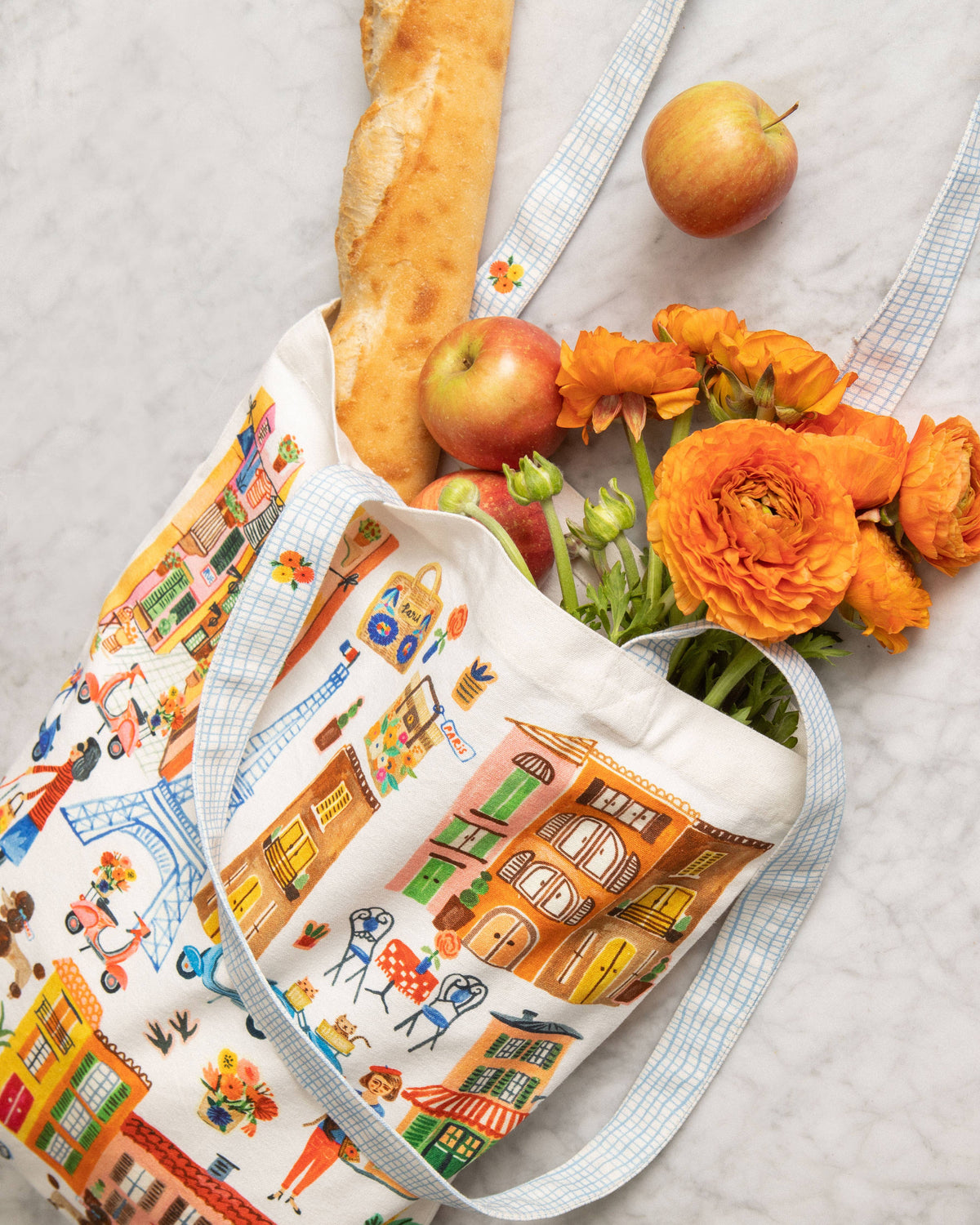 Paris City View Tote Bag