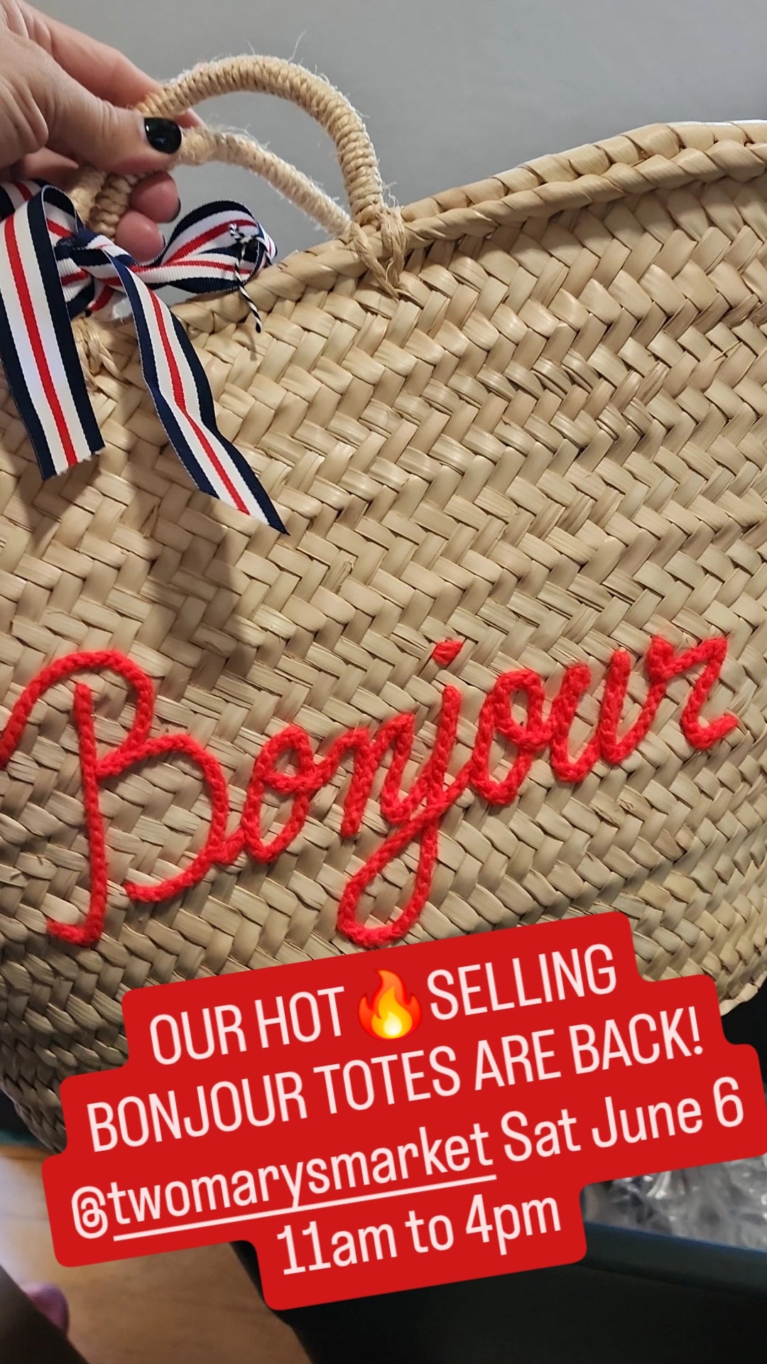 French Basket Tote