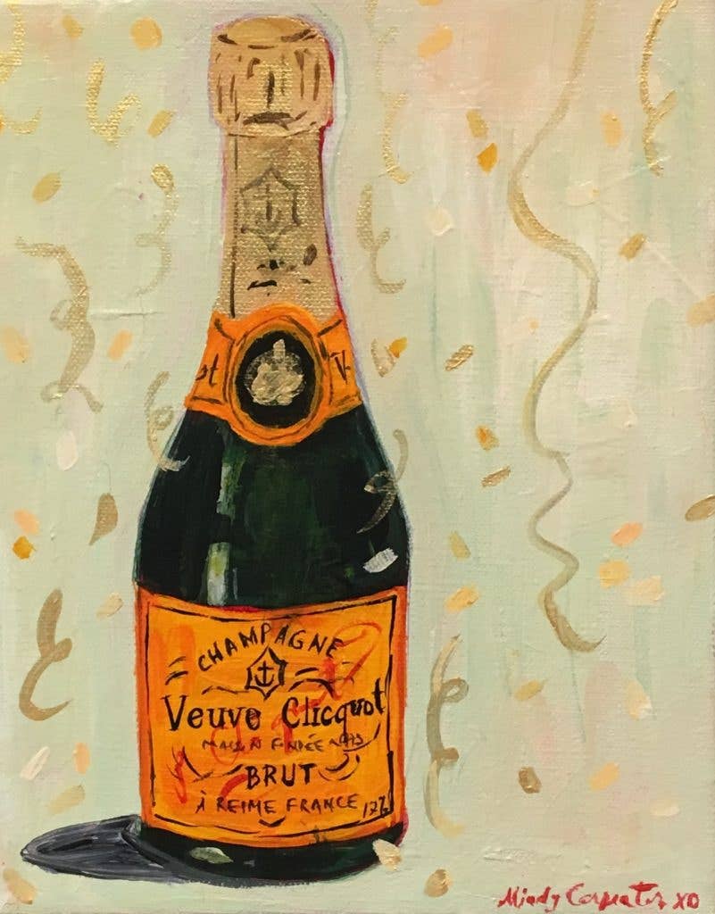 New Year 2024 Champagne Greeting Card