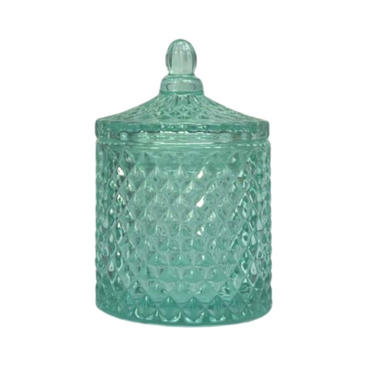 Cosmetic Glass Canister - Turquoise de France